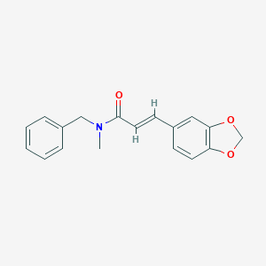 molecular formula C18H17NO3 B422079 3-(1,3-benzodioxol-5-yl)-N-benzyl-N-methylacrylamide 