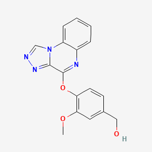 [3-methoxy-4-([1,2,4]triazolo[4,3-a]quinoxalin-4-yloxy)phenyl]methanol