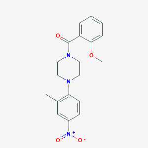 1-(2-methoxybenzoyl)-4-(2-methyl-4-nitrophenyl)piperazine