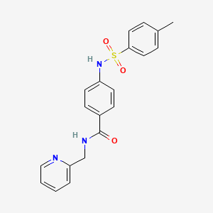 4-{[(4-methylphenyl)sulfonyl]amino}-N-(2-pyridinylmethyl)benzamide