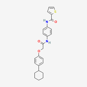 N-(4-{[2-(4-cyclohexylphenoxy)acetyl]amino}phenyl)-2-thiophenecarboxamide