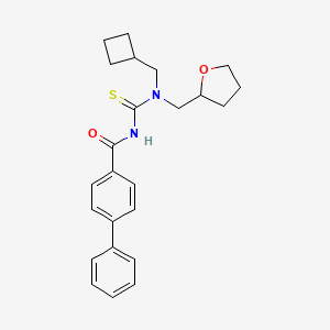 N-{[(cyclobutylmethyl)(tetrahydro-2-furanylmethyl)amino]carbonothioyl}-4-biphenylcarboxamide