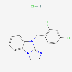 molecular formula C16H14Cl3N3 B4220993 9-(2,4-dichlorobenzyl)-2,9-dihydro-3H-imidazo[1,2-a]benzimidazole hydrochloride 