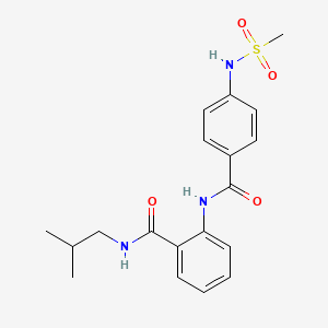 N-isobutyl-2-({4-[(methylsulfonyl)amino]benzoyl}amino)benzamide