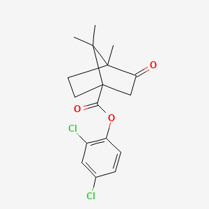 molecular formula C17H18Cl2O3 B4221034 2,4-dichlorophenyl 4,7,7-trimethyl-3-oxobicyclo[2.2.1]heptane-1-carboxylate 