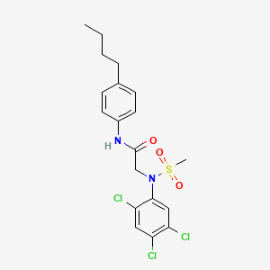 N~1~-(4-butylphenyl)-N~2~-(methylsulfonyl)-N~2~-(2,4,5-trichlorophenyl)glycinamide