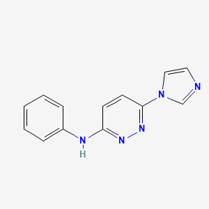 N-[6-(1H-IMIDAZOL-1-YL)-3-PYRIDAZINYL]-N-PHENYLAMINE