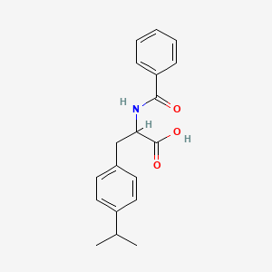 molecular formula C19H21NO3 B4221094 2-Benzamido-3-(4-propan-2-ylphenyl)propanoic acid 