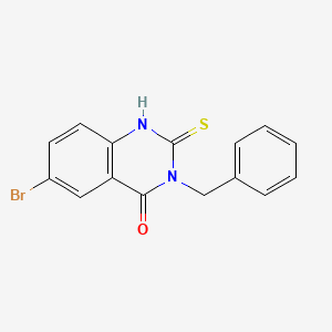 molecular formula C15H11BrN2OS B4221232 3-benzyl-6-bromo-2-mercapto-4(3H)-quinazolinone 