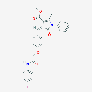 methyl 4-{4-[2-(4-fluoroanilino)-2-oxoethoxy]benzylidene}-2-methyl-5-oxo-1-phenyl-4,5-dihydro-1H-pyrrole-3-carboxylate
