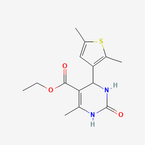 ethyl 4-(2,5-dimethyl-3-thienyl)-6-methyl-2-oxo-1,2,3,4-tetrahydro-5-pyrimidinecarboxylate