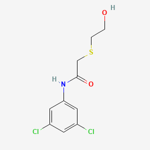 N-(3,5-dichlorophenyl)-2-[(2-hydroxyethyl)sulfanyl]acetamide