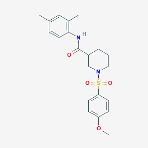 N-(2,4-dimethylphenyl)-1-(4-methoxyphenyl)sulfonylpiperidine-3-carboxamide