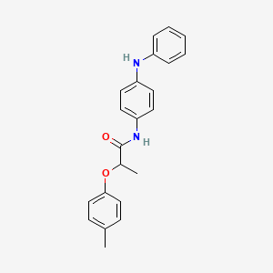 2-(4-methylphenoxy)-N-[4-(phenylamino)phenyl]propanamide