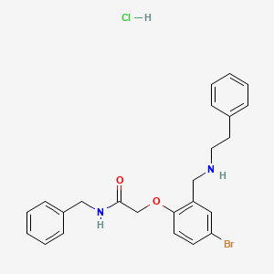 molecular formula C24H26BrClN2O2 B4221376 N-benzyl-2-(4-bromo-2-{[(2-phenylethyl)amino]methyl}phenoxy)acetamide 