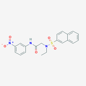 N~2~-ethyl-N~2~-(2-naphthylsulfonyl)-N~1~-(3-nitrophenyl)glycinamide