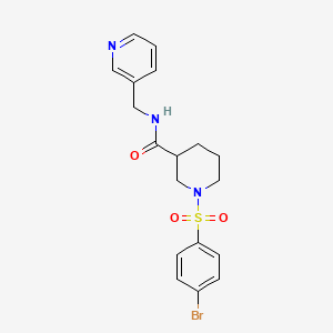 1-[(4-bromophenyl)sulfonyl]-N-(3-pyridinylmethyl)-3-piperidinecarboxamide