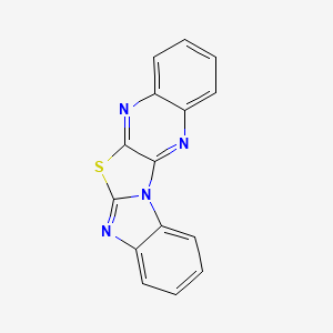 molecular formula C15H8N4S B4221459 11-thia-2,9,13,20-tetrazapentacyclo[10.8.0.02,10.03,8.014,19]icosa-1(20),3,5,7,9,12,14,16,18-nonaene CAS No. 27845-20-1