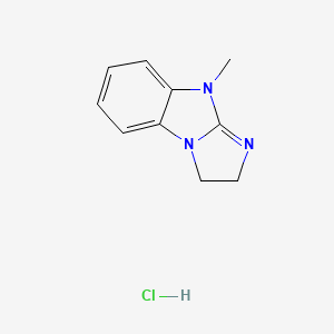 3H-Imidazo(1,2-a)benzimidazole, 2,9-dihydro-9-methyl-, monohydrochloride