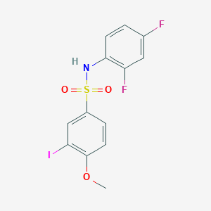 N-(2,4-difluorophenyl)-3-iodo-4-methoxybenzenesulfonamide