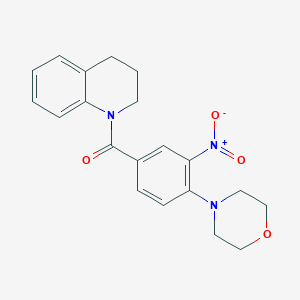 3,4-dihydro-2H-quinolin-1-yl-(4-morpholin-4-yl-3-nitrophenyl)methanone