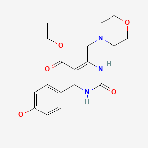 ethyl 4-(4-methoxyphenyl)-6-(4-morpholinylmethyl)-2-oxo-1,2,3,4-tetrahydro-5-pyrimidinecarboxylate