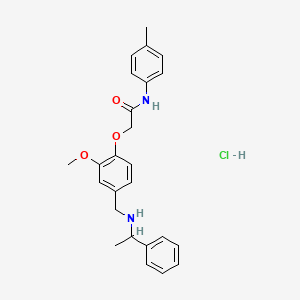 2-(2-methoxy-4-{[(1-phenylethyl)amino]methyl}phenoxy)-N-(4-methylphenyl)acetamide