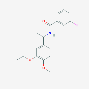 N-[1-(3,4-diethoxyphenyl)ethyl]-3-iodobenzamide