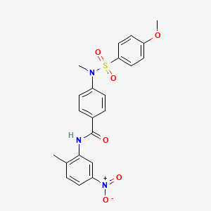 4-[[(4-methoxyphenyl)sulfonyl](methyl)amino]-N-(2-methyl-5-nitrophenyl)benzamide