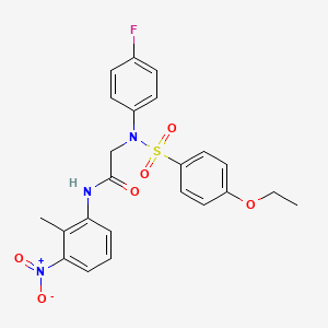 N~2~-[(4-ethoxyphenyl)sulfonyl]-N~2~-(4-fluorophenyl)-N~1~-(2-methyl-3-nitrophenyl)glycinamide