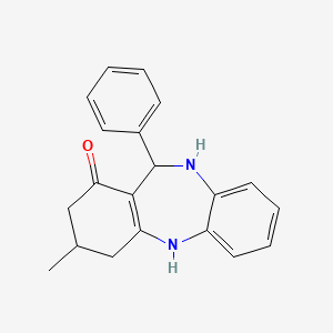 3-methyl-11-phenyl-2,3,4,5,10,11-hexahydro-1H-dibenzo[b,e][1,4]diazepin-1-one