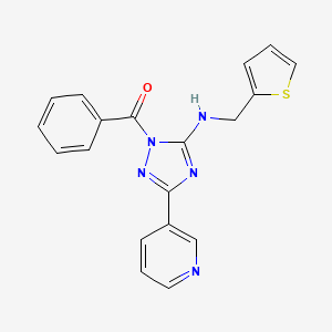 1-Benzoyl-3-(pyridin-3-YL)-N-[(thiophen-2-YL)methyl]-1H-1,2,4-triazol-5-amine