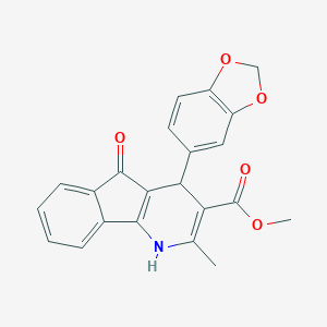 methyl 4-(1,3-benzodioxol-5-yl)-2-methyl-5-oxo-4,5-dihydro-1H-indeno[1,2-b]pyridine-3-carboxylate