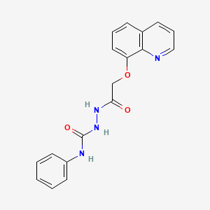 N-phenyl-2-[(8-quinolinyloxy)acetyl]hydrazinecarboxamide