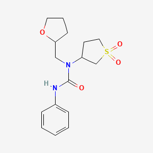 1-(1,1-Dioxidotetrahydrothiophen-3-yl)-3-phenyl-1-(tetrahydrofuran-2-ylmethyl)urea