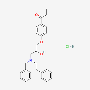 1-(4-{3-[benzyl(2-phenylethyl)amino]-2-hydroxypropoxy}phenyl)-1-propanone hydrochloride