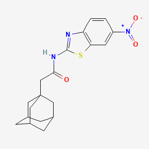 molecular formula C19H21N3O3S B4221738 2-(1-adamantyl)-N-(6-nitro-1,3-benzothiazol-2-yl)acetamide 