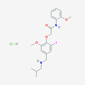 2-{2-iodo-4-[(isobutylamino)methyl]-6-methoxyphenoxy}-N-(2-methoxyphenyl)acetamide hydrochloride