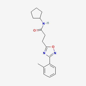 N-cyclopentyl-3-[3-(2-methylphenyl)-1,2,4-oxadiazol-5-yl]propanamide