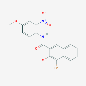 4-bromo-3-methoxy-N-(4-methoxy-2-nitrophenyl)-2-naphthamide