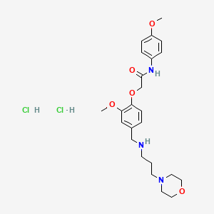 molecular formula C24H35Cl2N3O5 B4221841 2-[2-methoxy-4-[(3-morpholin-4-ylpropylamino)methyl]phenoxy]-N-(4-methoxyphenyl)acetamide;dihydrochloride 