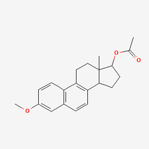 molecular formula C21H24O3 B4221848 (3-Methoxy-13-methyl-11,12,14,15,16,17-hexahydrocyclopenta[a]phenanthren-17-yl) acetate 