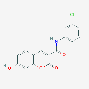 molecular formula C17H12ClNO4 B422189 N-(5-chloro-2-methylphenyl)-7-hydroxy-2-oxo-2H-chromene-3-carboxamide 