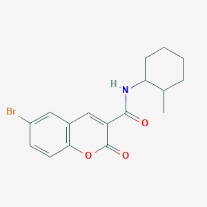 molecular formula C17H18BrNO3 B422191 6-bromo-N-(2-methylcyclohexyl)-2-oxo-2H-chromene-3-carboxamide 