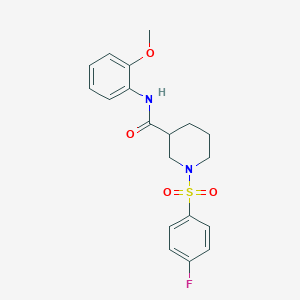 1-[(4-fluorophenyl)sulfonyl]-N-(2-methoxyphenyl)-3-piperidinecarboxamide