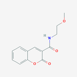 molecular formula C13H13NO4 B422195 N-(2-methoxyethyl)-2-oxo-2H-chromene-3-carboxamide CAS No. 365502-98-3