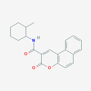 molecular formula C21H21NO3 B422197 N-(2-methylcyclohexyl)-3-oxo-3H-benzo[f]chromene-2-carboxamide CAS No. 364787-07-5