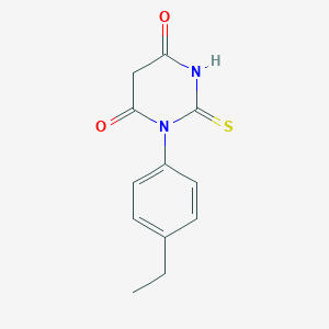 molecular formula C12H12N2O2S B422198 1-(4-ethylphenyl)-2-thioxodihydro-4,6(1H,5H)-pyrimidinedione 
