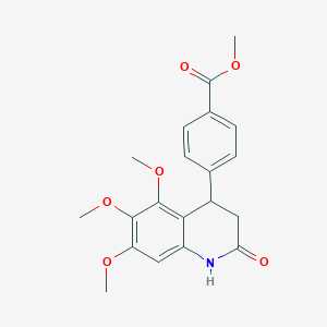 Methyl 4-(5,6,7-trimethoxy-2-oxo-1,2,3,4-tetrahydroquinolin-4-yl)benzoate