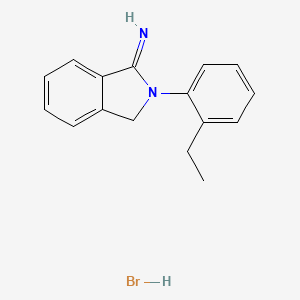 2-(2-ethylphenyl)-3H-isoindol-1-imine;hydrobromide